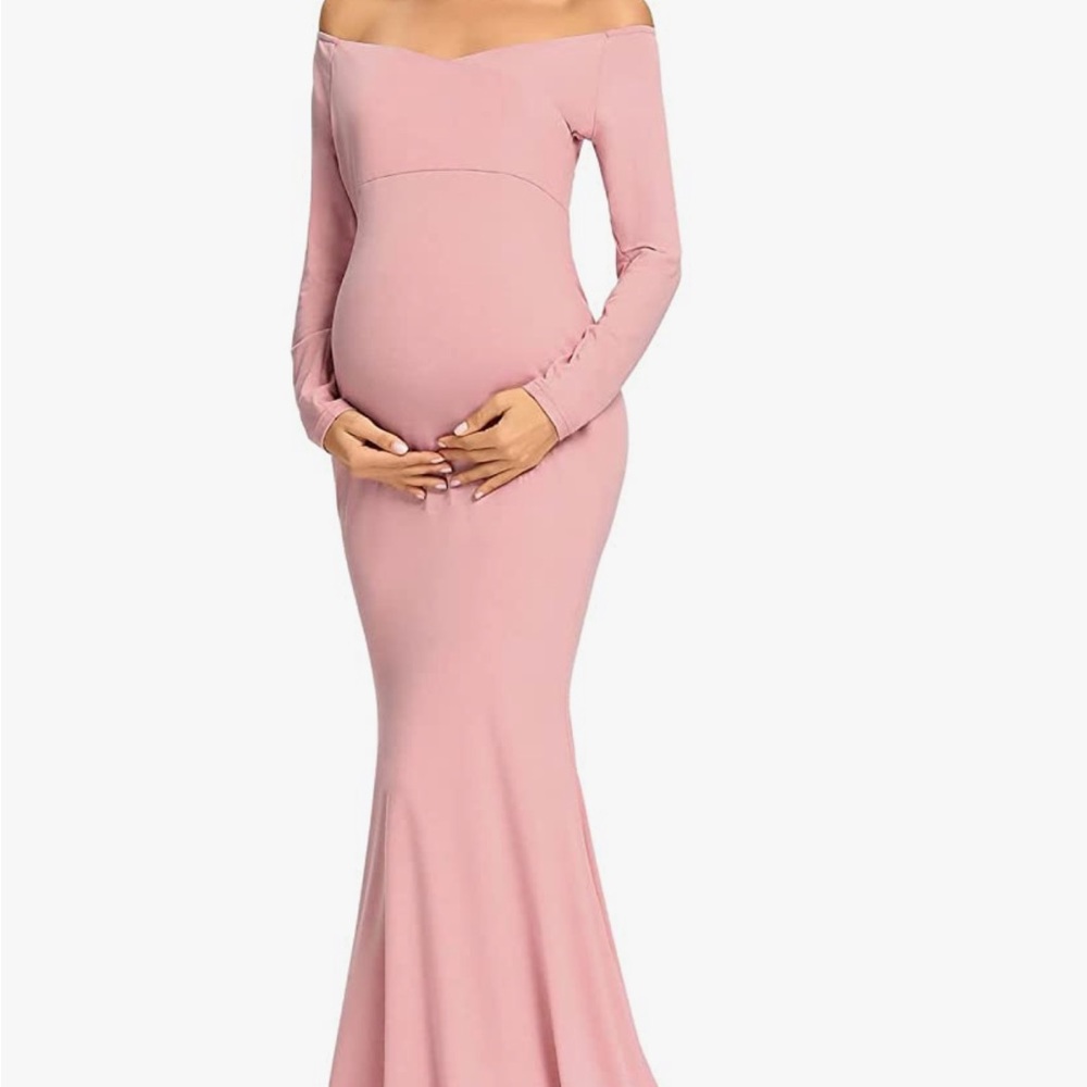 Maternity dress. Worn once for photos. EUC - Picture 3 of 4